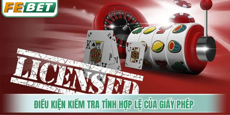 Điều kiện kiểm tra tính hợp lệ của giấy phép