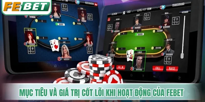 Mục tiêu và giá trị cốt lõi khi hoạt động của Febet