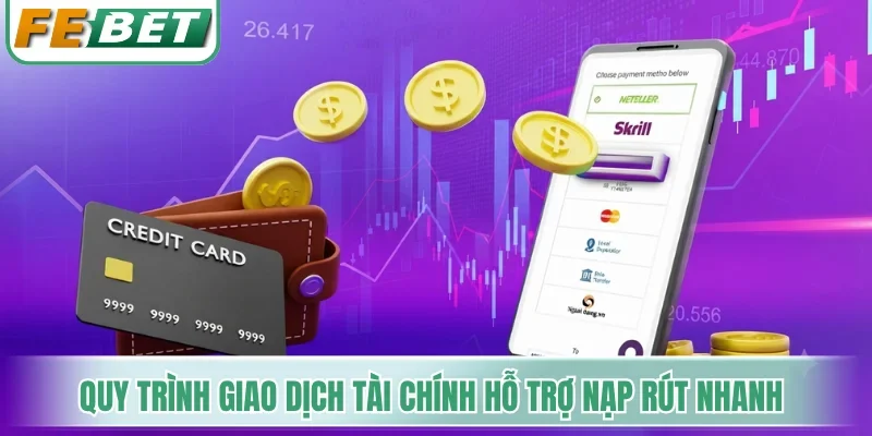 Quy trình giao dịch tài chính hỗ trợ nạp rút nhanh 