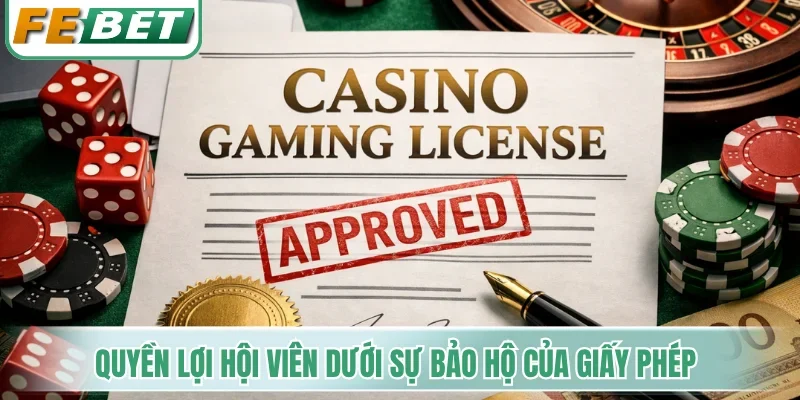 Quyền lợi hội viên dưới sự bảo hộ của giấy phép hoạt động