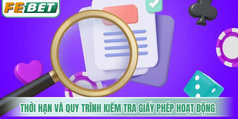 Thời hạn và quy trình kiểm tra giấy phép hoạt động